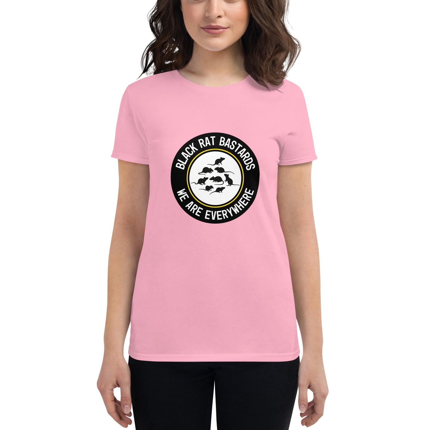 Women's short sleeve t-shirt - Black Rat Bastards - We are everywhare