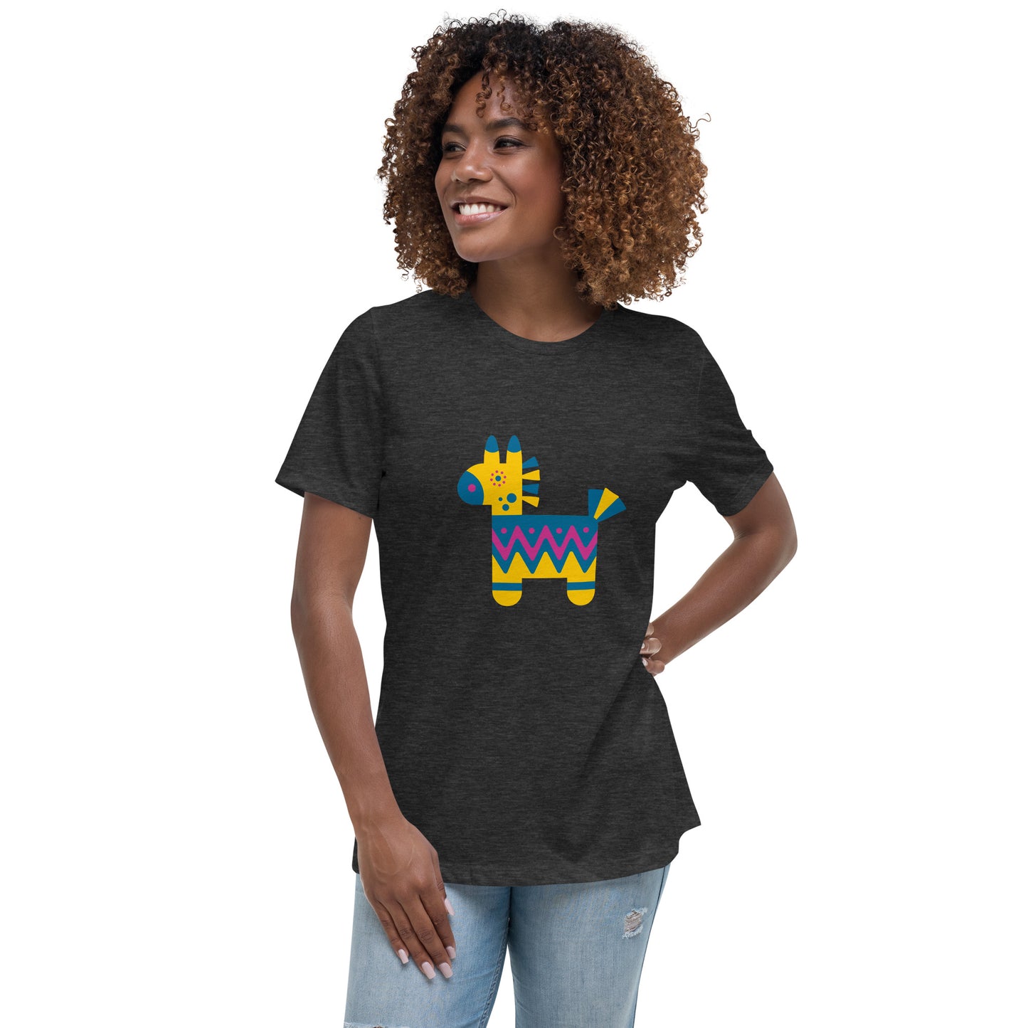 Women's Relaxed T-shirt - Touch of Mexico - Mexican pinata