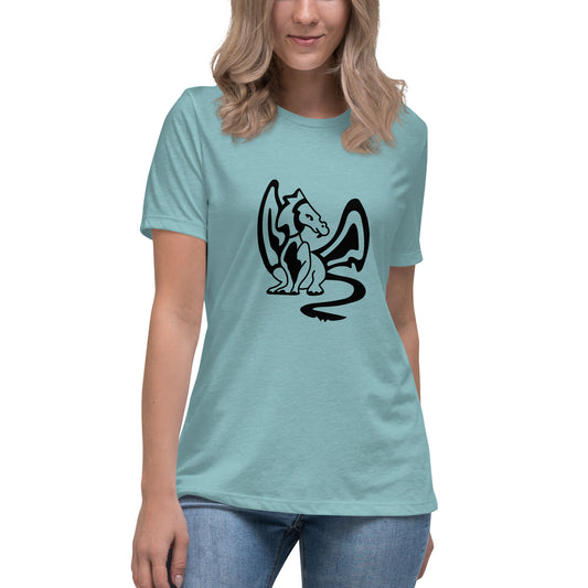 Women's Relaxed T-shirt - Dragons - Dragon with wings