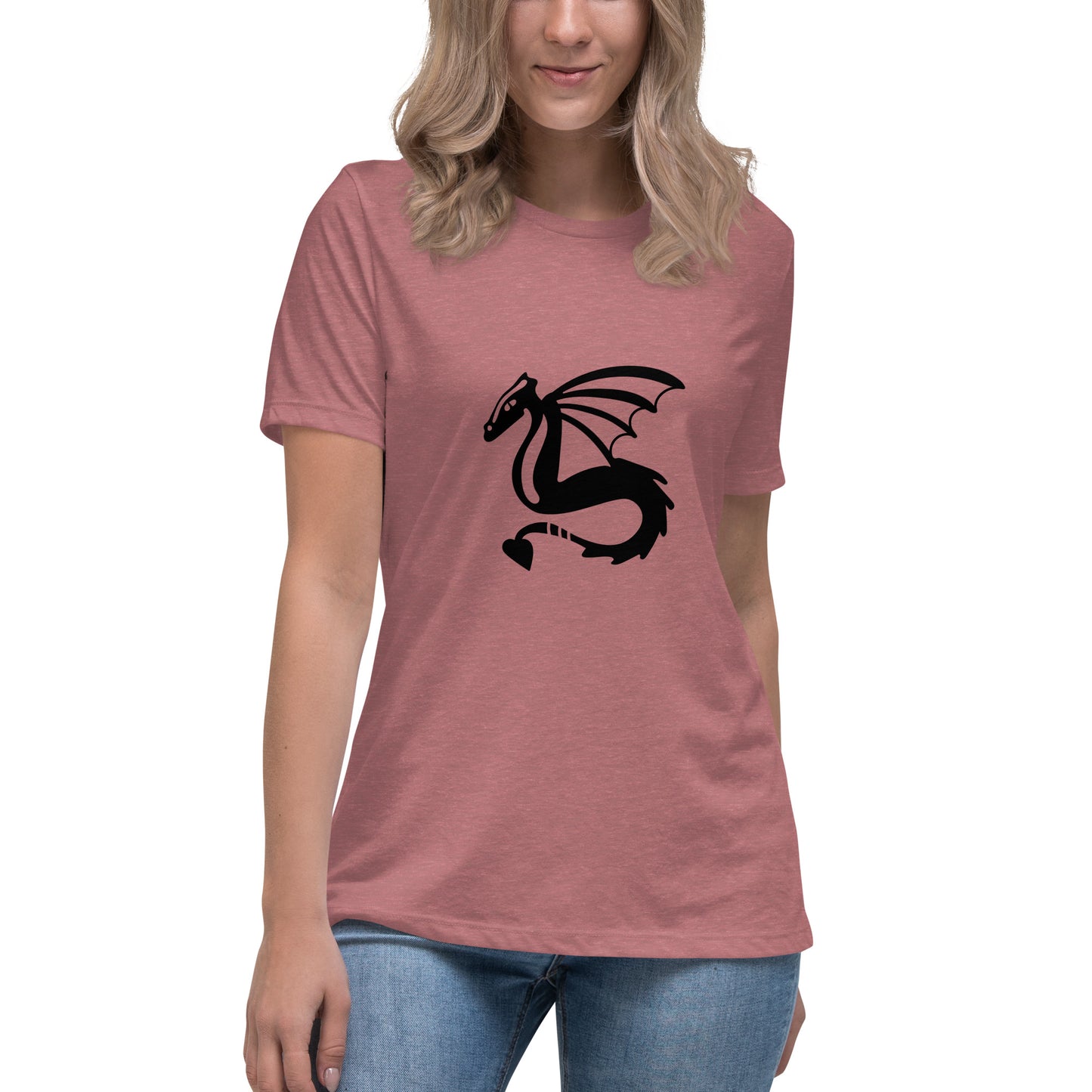 Women's Relaxed T-shirt - Dragons - Flying dragon