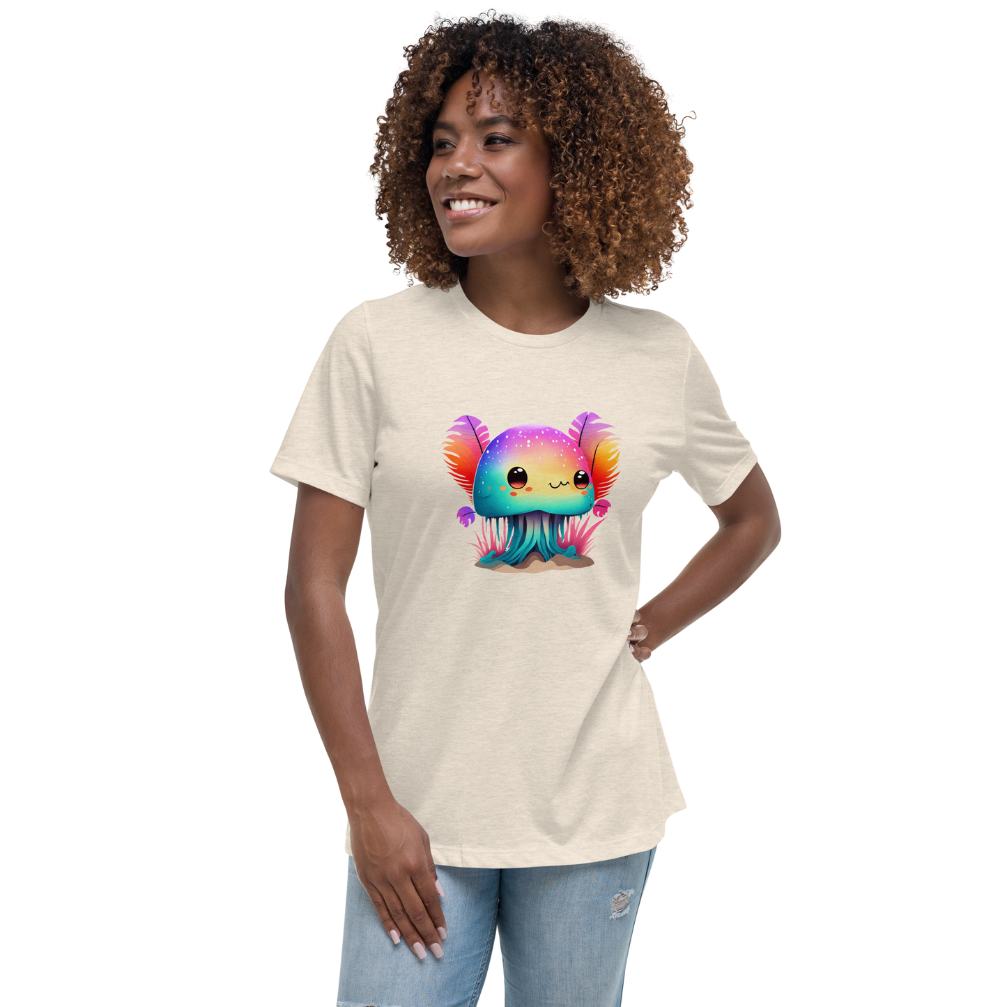 Women's Relaxed T-Shirt - Colorfull Kawaii