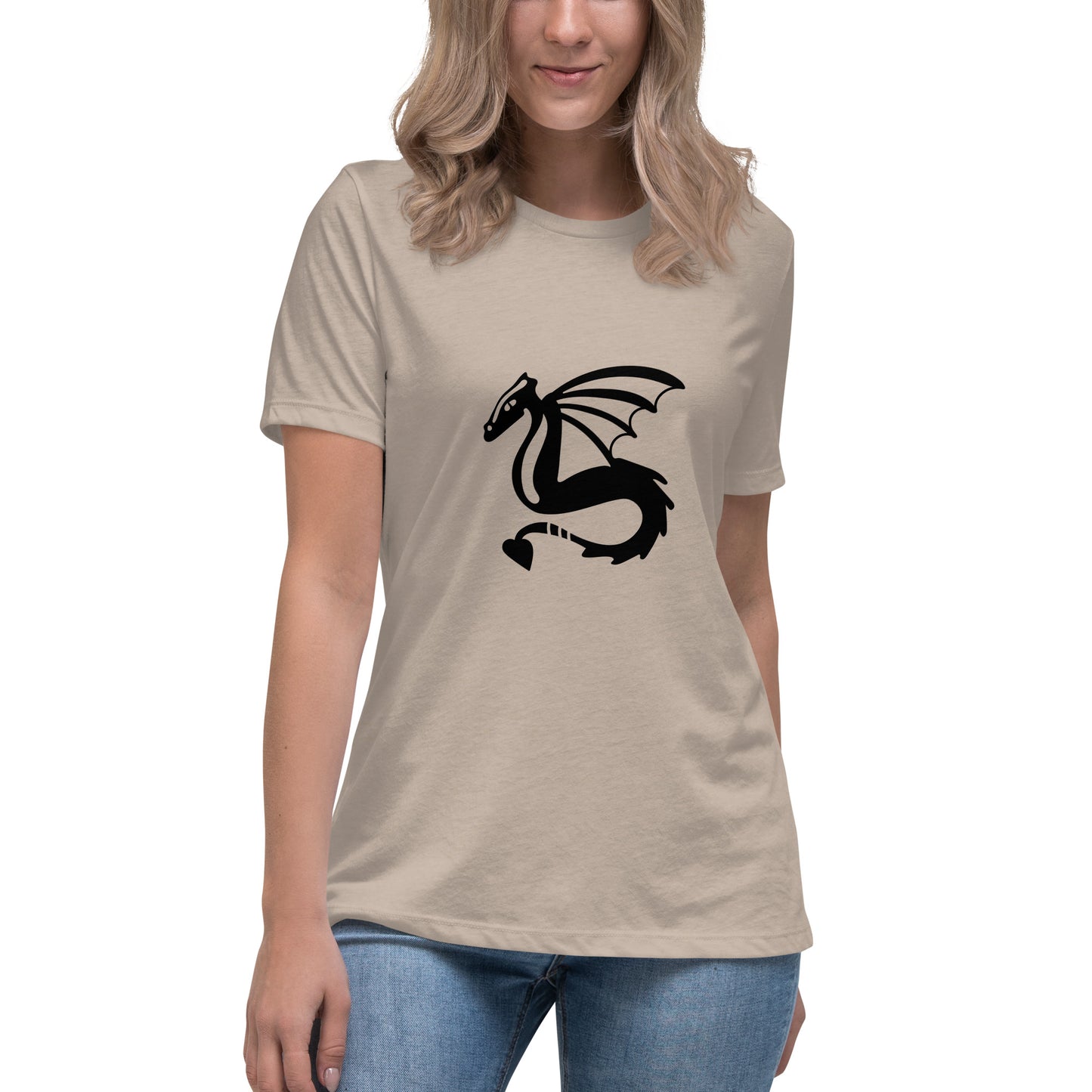 Women's Relaxed T-shirt - Dragons - Flying dragon