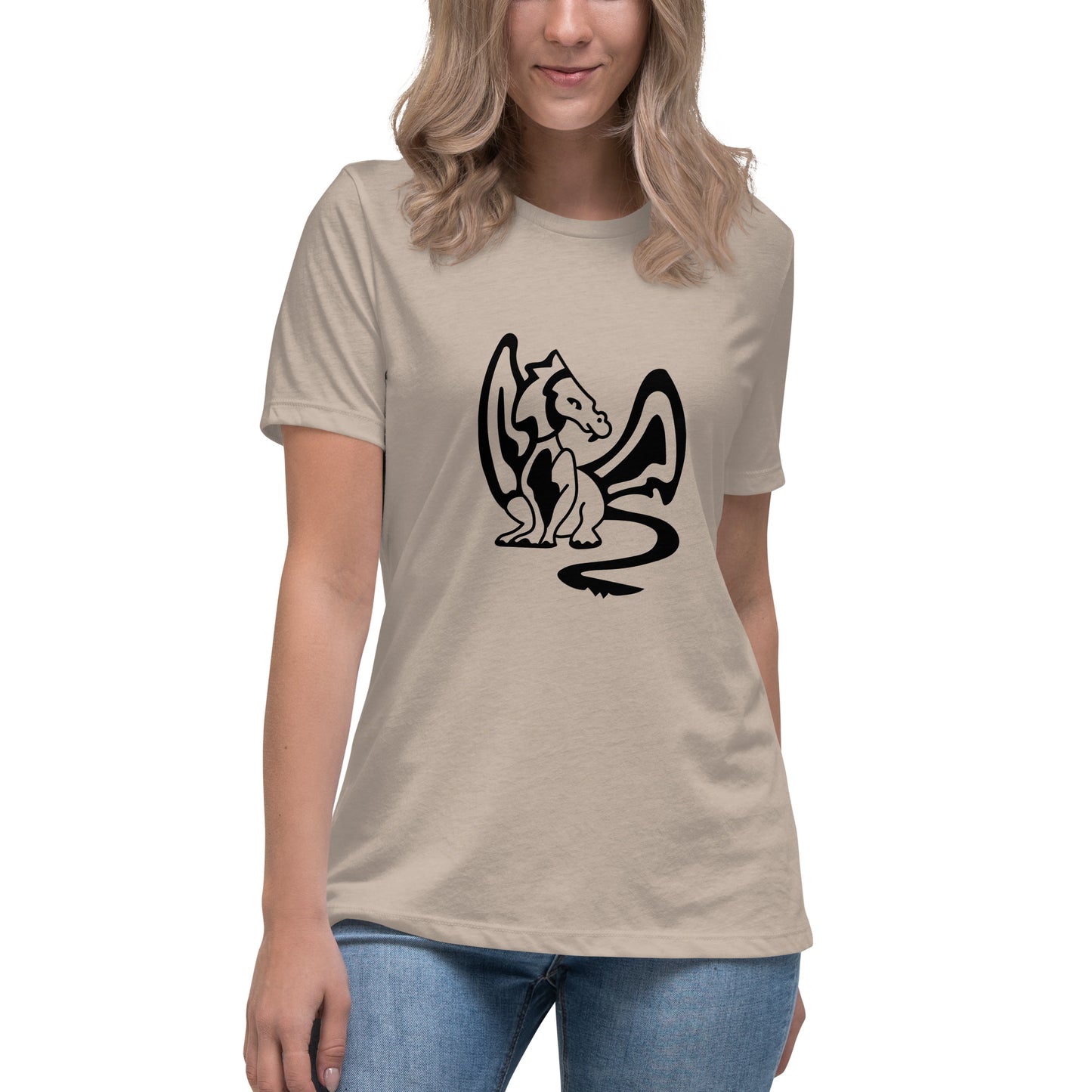 Women's Relaxed T-shirt - Dragons - Dragon with wings