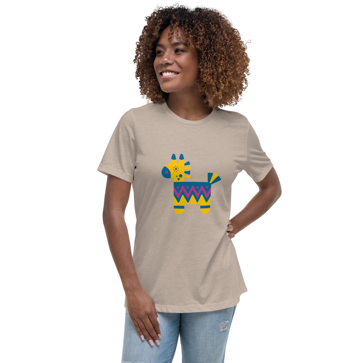 Women's Relaxed T-shirt - Touch of Mexico - Mexican pinata