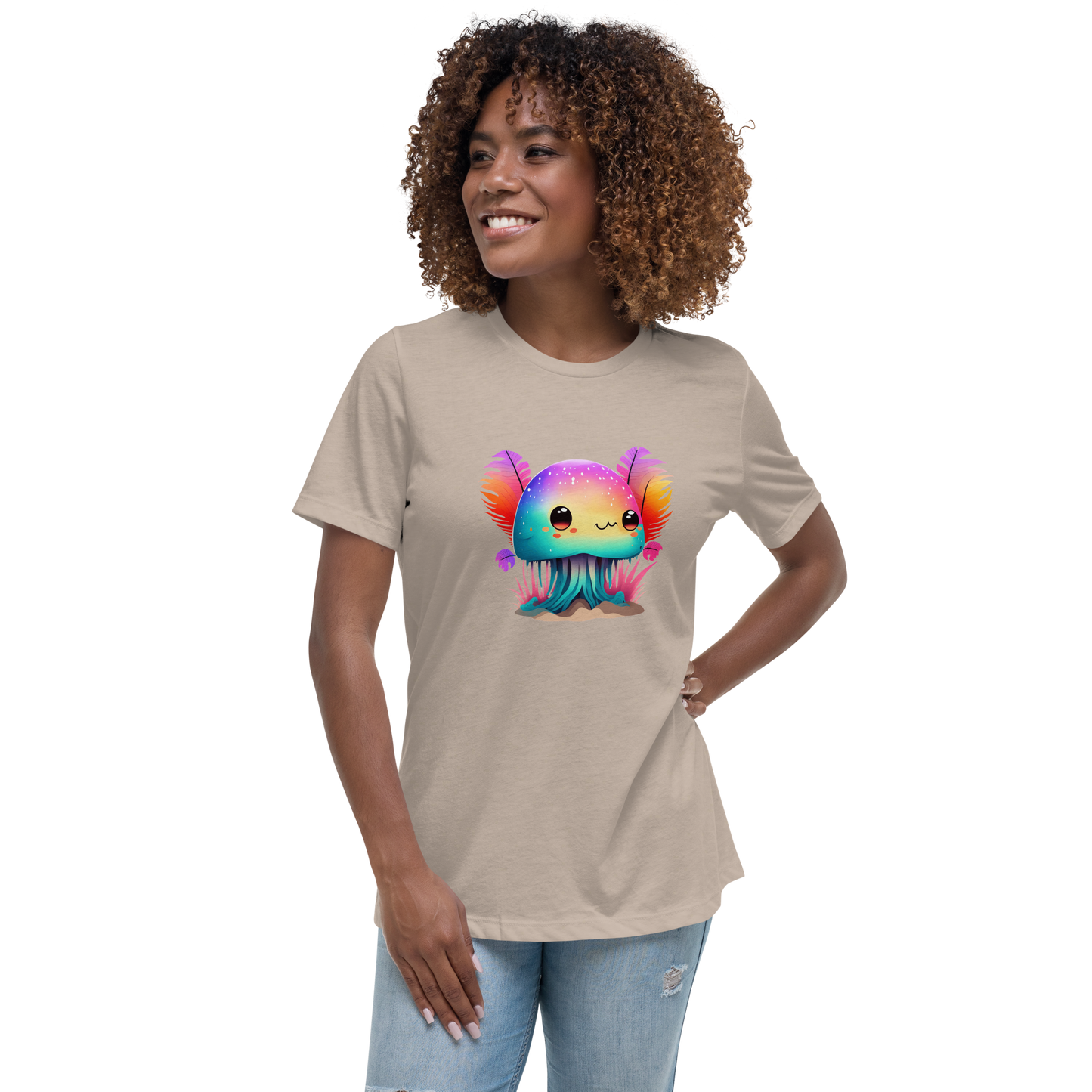 Women's Relaxed T-Shirt - Colorfull Kawaii