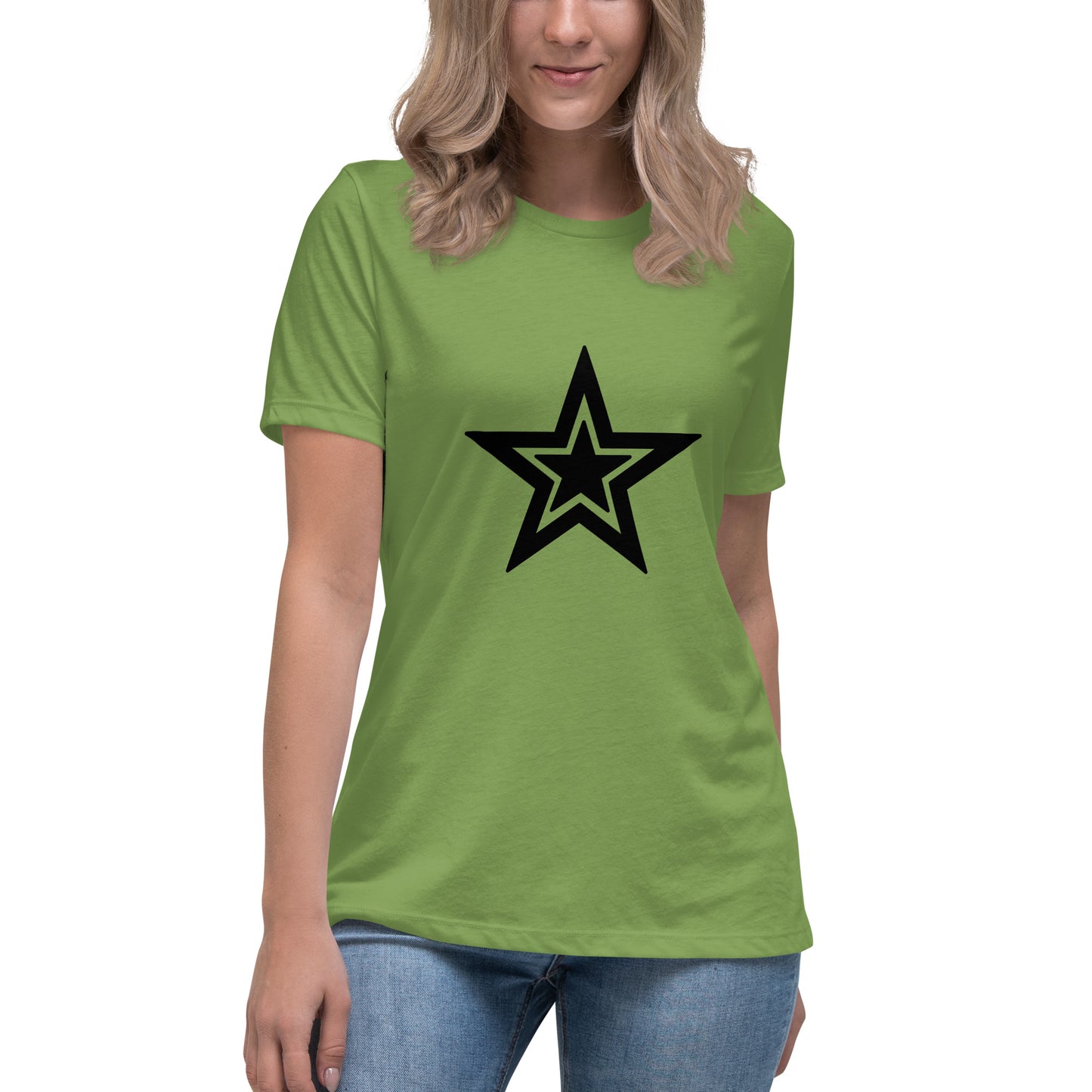 Women's Relaxed T-shirt - Twinkle stars - Star within a star