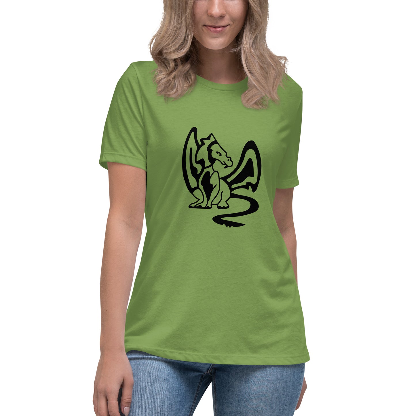 Women's Relaxed T-shirt - Dragons - Dragon with wings