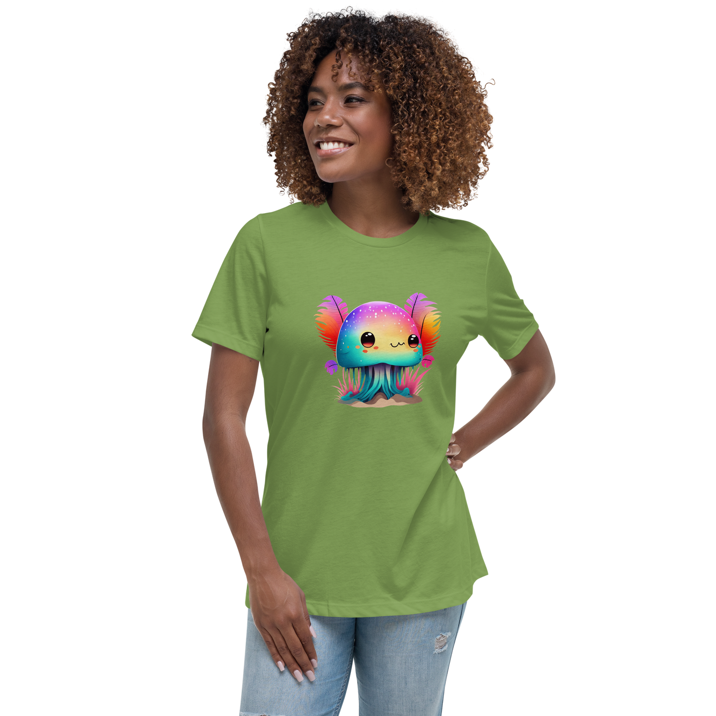 Women's Relaxed T-Shirt - Colorfull Kawaii