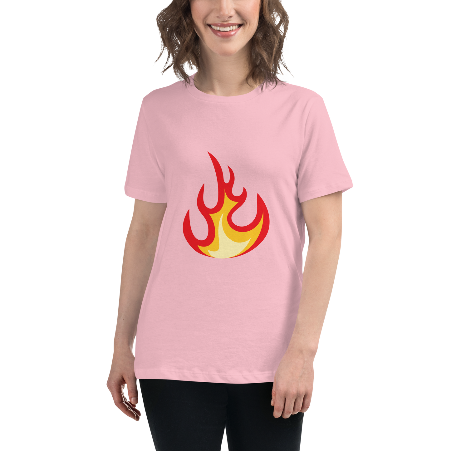 Women's Relaxed T-shirt - Flames & fire - Wild fire