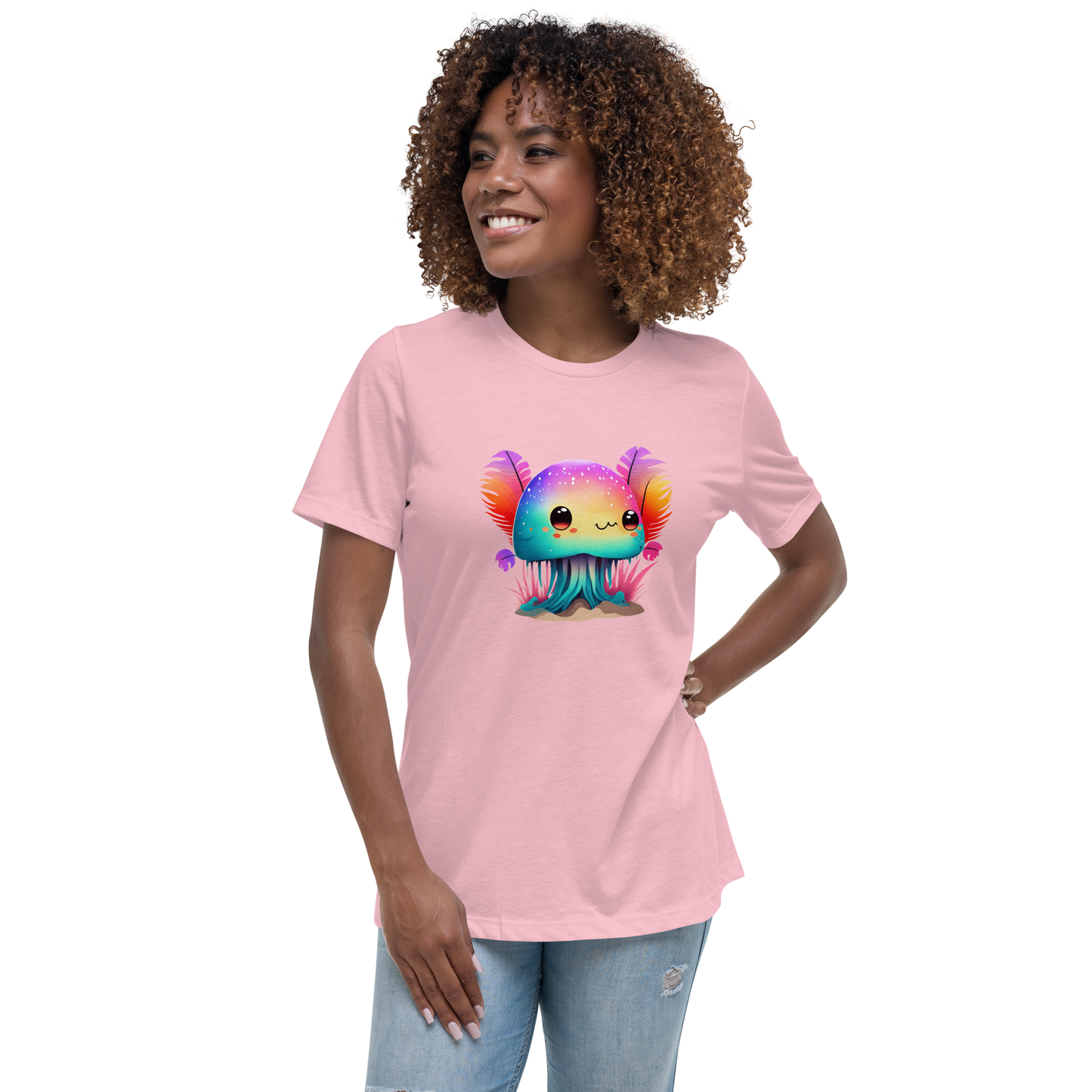 Women's Relaxed T-Shirt - Colorfull Kawaii