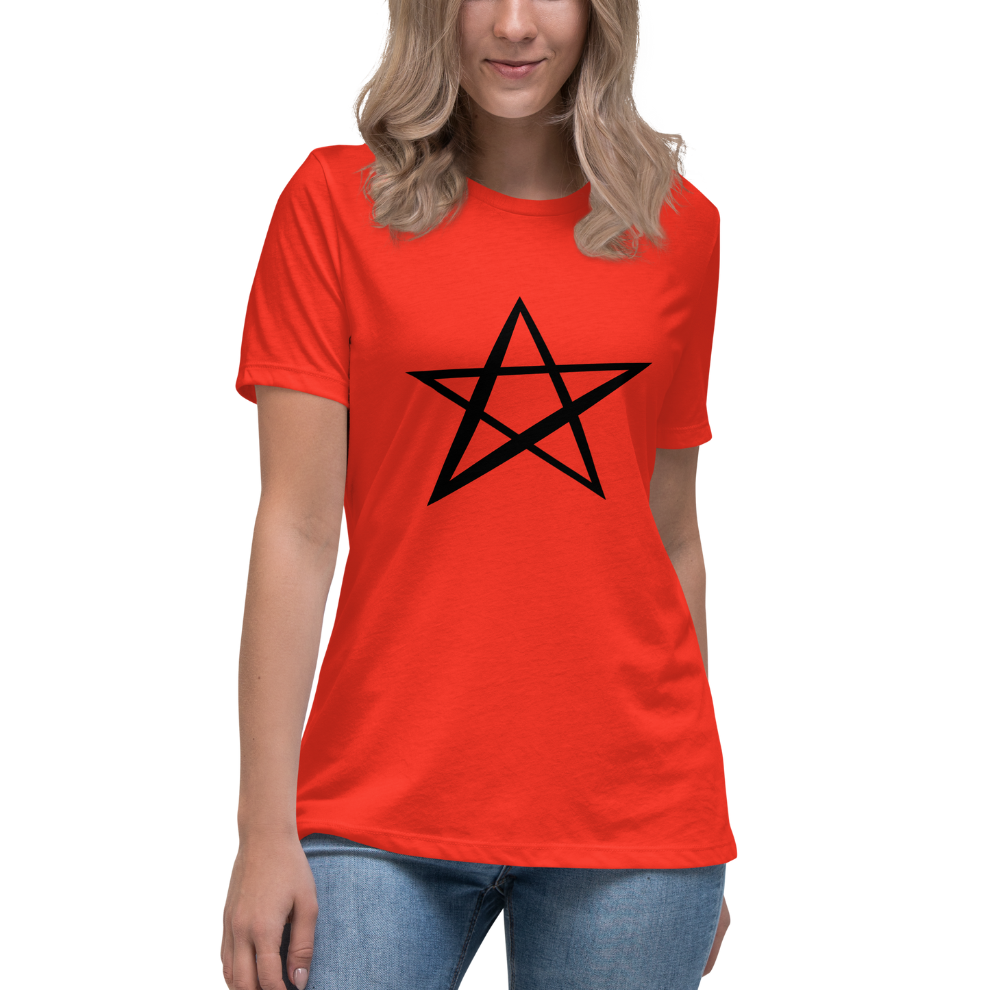 Women's Relaxed T-shirt - Twinkle stars - Pentagon star