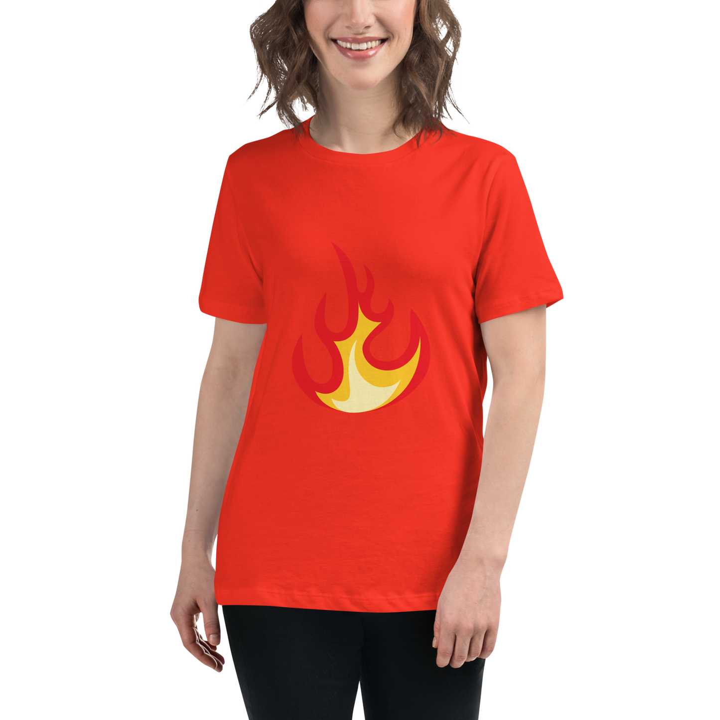 Women's Relaxed T-shirt - Flames & fire - Wild fire